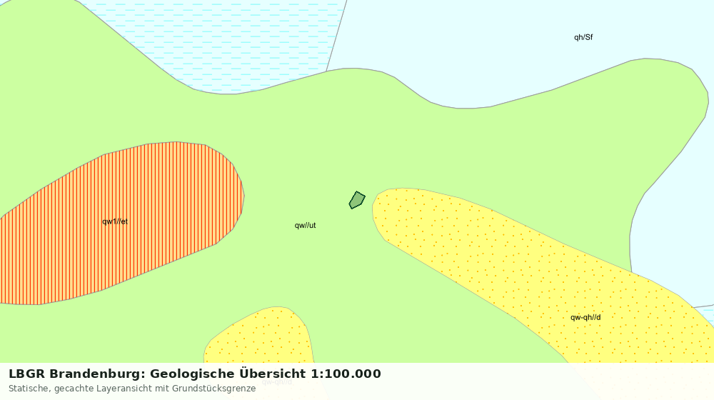 Statische Kartenansicht: LBGR Brandenburg: Geologische Übersicht 1:100.000