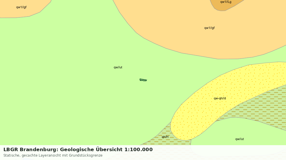 Statische Kartenansicht: LBGR Brandenburg: Geologische Übersicht 1:100.000