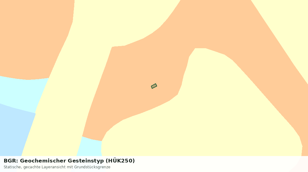 Statische Kartenansicht: BGR: Geochemischer Gesteinstyp (HÜK250)