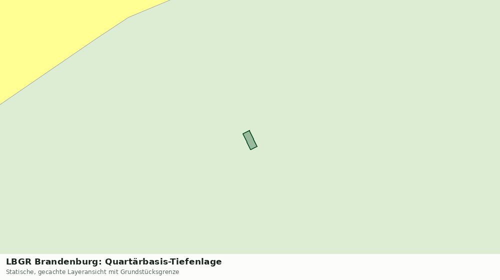 Statische Kartenansicht: LBGR Brandenburg: Quartärbasis-Tiefenlage