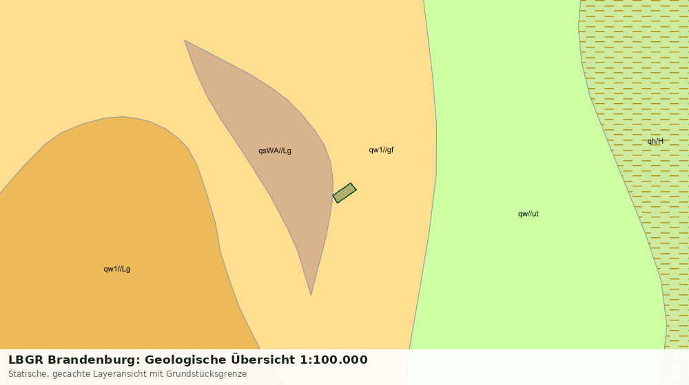 Statische Kartenansicht: LBGR Brandenburg: Geologische Übersicht 1:100.000