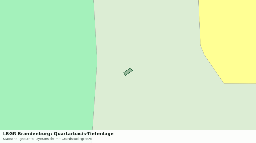 Statische Kartenansicht: LBGR Brandenburg: Quartärbasis-Tiefenlage
