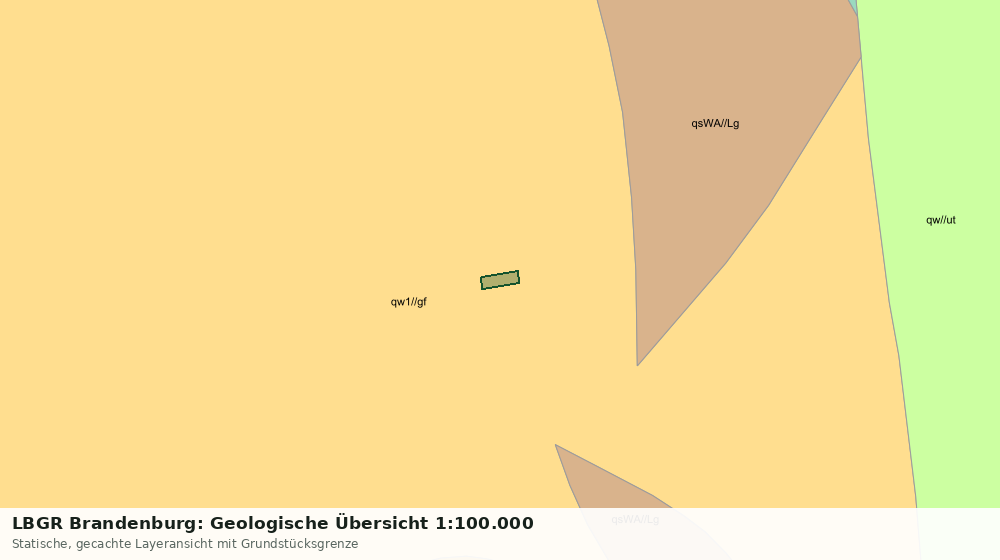 Statische Kartenansicht: LBGR Brandenburg: Geologische Übersicht 1:100.000