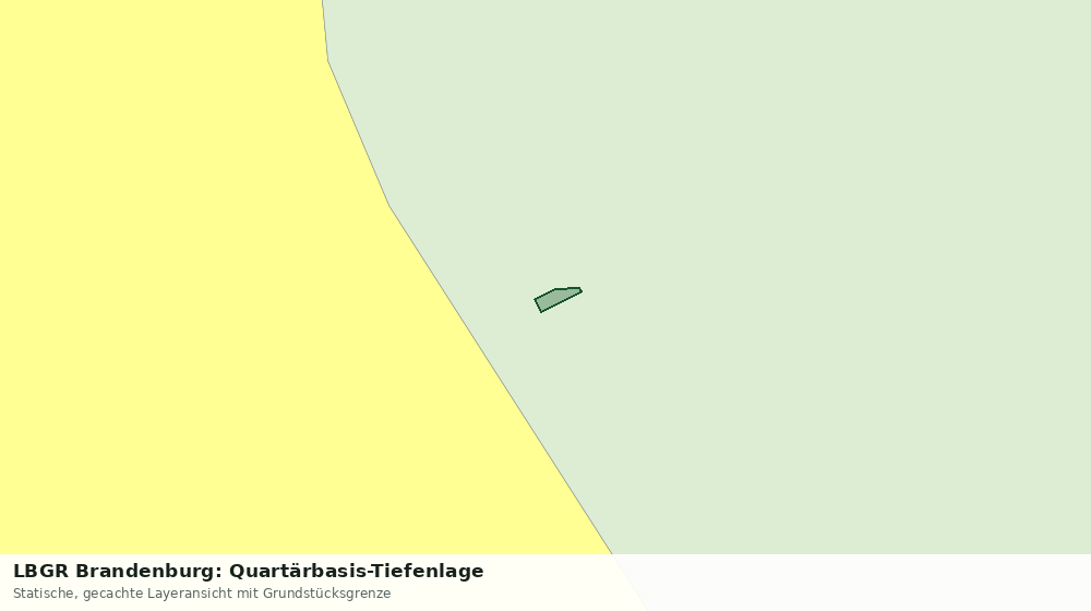 Statische Kartenansicht: LBGR Brandenburg: Quartärbasis-Tiefenlage