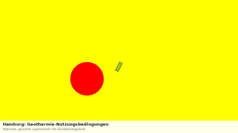 Statische Kartenansicht: Hamburg: Geothermie-Nutzungsbedingungen