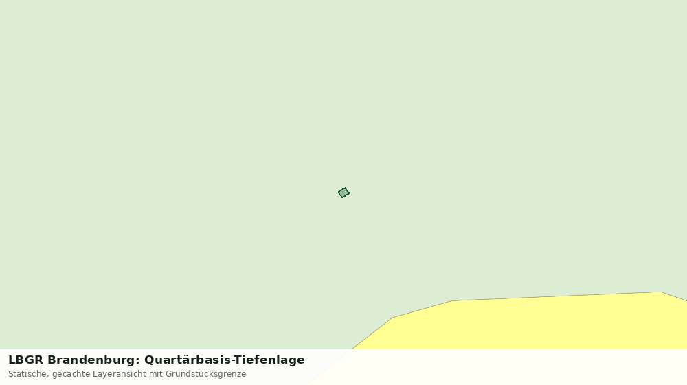 Statische Kartenansicht: LBGR Brandenburg: Quartärbasis-Tiefenlage