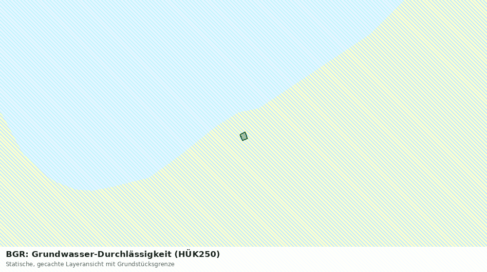 Statische Kartenansicht: BGR: Grundwasser-Durchlässigkeit (HÜK250)