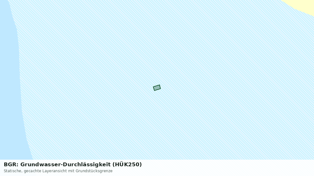 Statische Kartenansicht: BGR: Grundwasser-Durchlässigkeit (HÜK250)