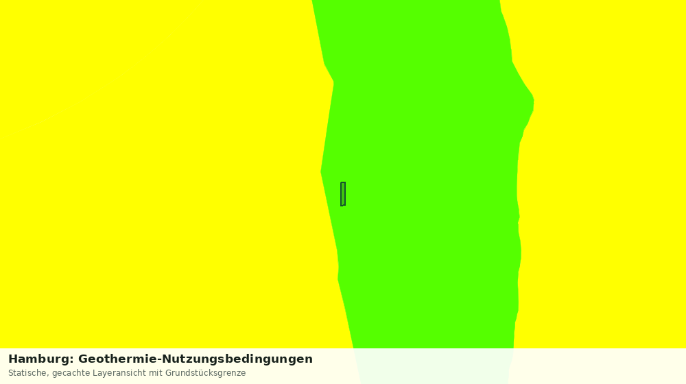 Statische Kartenansicht: Hamburg: Geothermie-Nutzungsbedingungen