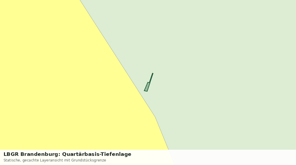 Statische Kartenansicht: LBGR Brandenburg: Quartärbasis-Tiefenlage