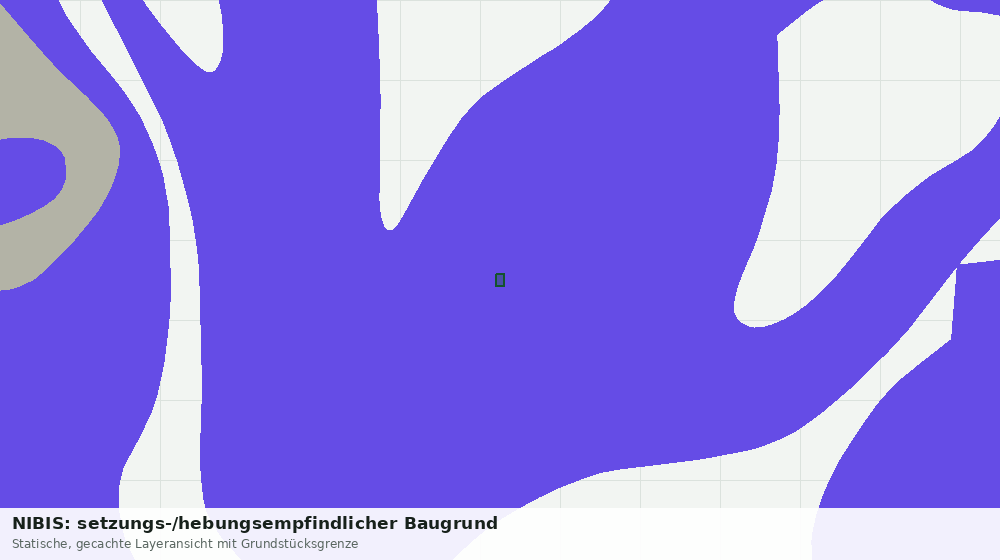 Statische Kartenansicht: NIBIS: setzungs-/hebungsempfindlicher Baugrund
