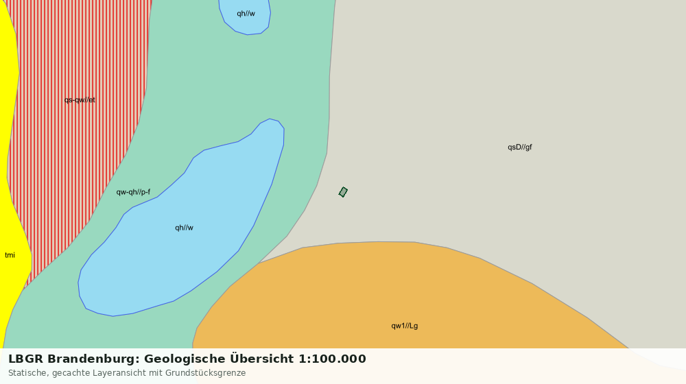 Statische Kartenansicht: LBGR Brandenburg: Geologische Übersicht 1:100.000