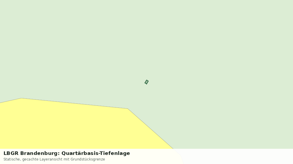 Statische Kartenansicht: LBGR Brandenburg: Quartärbasis-Tiefenlage