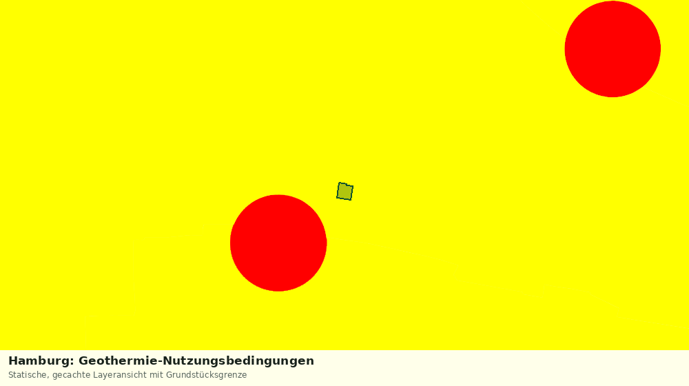 Statische Kartenansicht: Hamburg: Geothermie-Nutzungsbedingungen