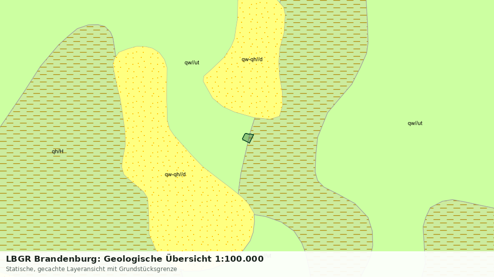 Statische Kartenansicht: LBGR Brandenburg: Geologische Übersicht 1:100.000