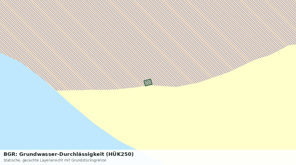 Statische Kartenansicht: BGR: Grundwasser-Durchlässigkeit (HÜK250)