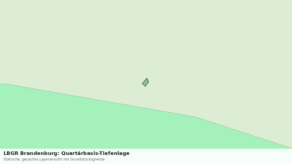 Statische Kartenansicht: LBGR Brandenburg: Quartärbasis-Tiefenlage