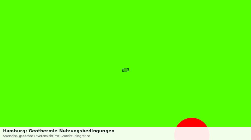Statische Kartenansicht: Hamburg: Geothermie-Nutzungsbedingungen