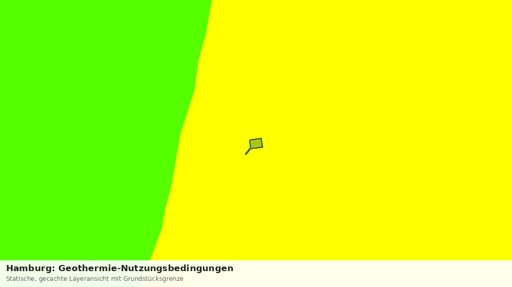 Statische Kartenansicht: Hamburg: Geothermie-Nutzungsbedingungen