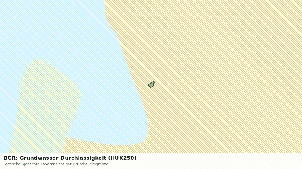 Statische Kartenansicht: BGR: Grundwasser-Durchlässigkeit (HÜK250)