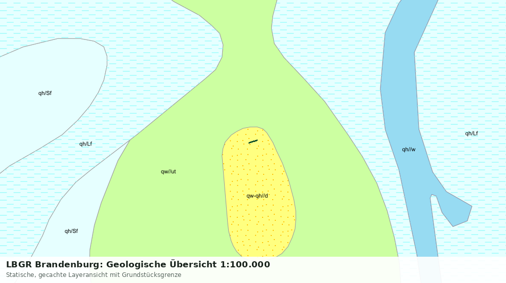 Statische Kartenansicht: LBGR Brandenburg: Geologische Übersicht 1:100.000