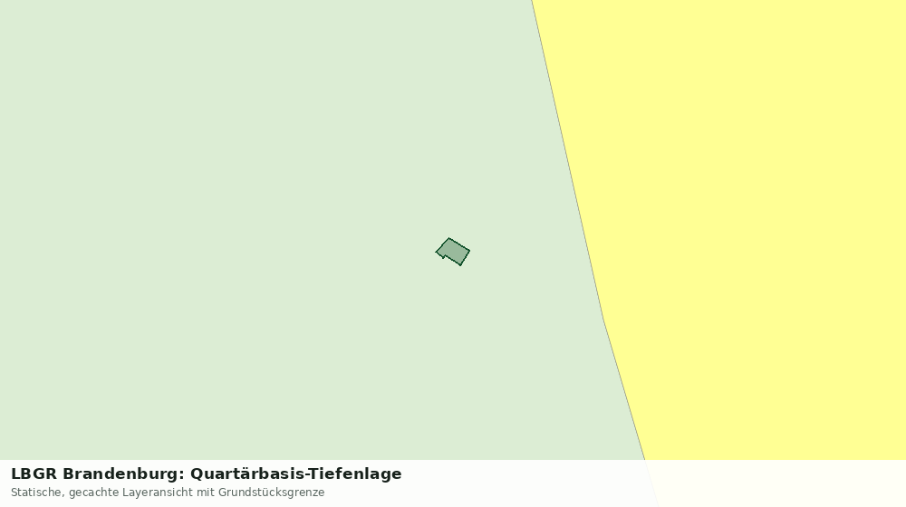 Statische Kartenansicht: LBGR Brandenburg: Quartärbasis-Tiefenlage