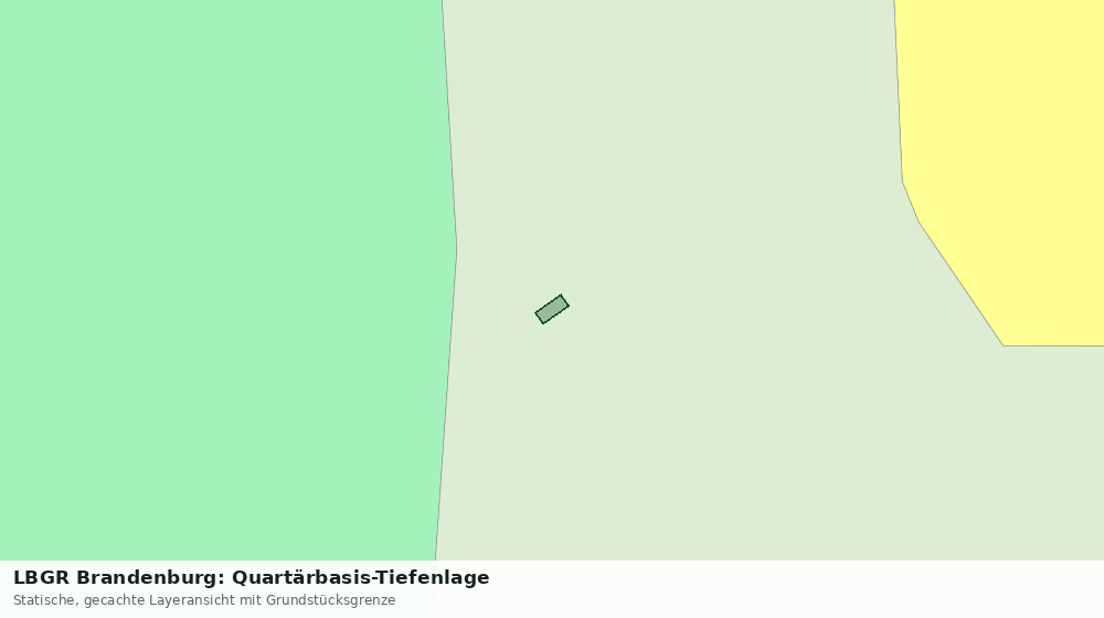 Statische Kartenansicht: LBGR Brandenburg: Quartärbasis-Tiefenlage