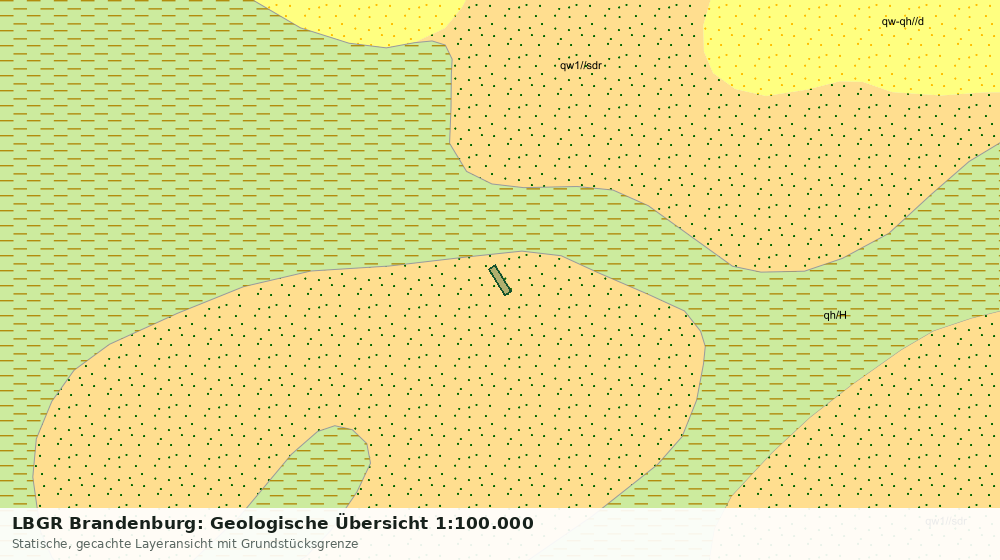 Statische Kartenansicht: LBGR Brandenburg: Geologische Übersicht 1:100.000