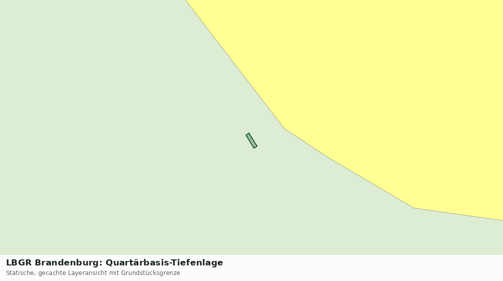 Statische Kartenansicht: LBGR Brandenburg: Quartärbasis-Tiefenlage