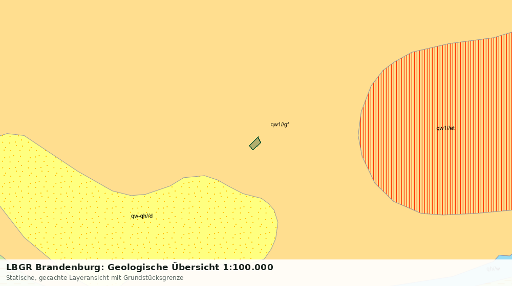 Statische Kartenansicht: LBGR Brandenburg: Geologische Übersicht 1:100.000