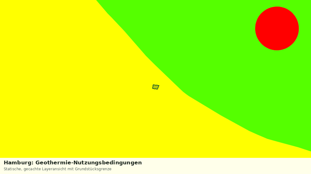 Statische Kartenansicht: Hamburg: Geothermie-Nutzungsbedingungen