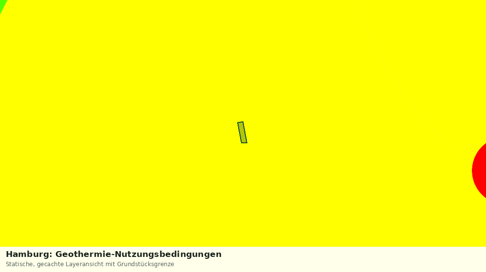 Statische Kartenansicht: Hamburg: Geothermie-Nutzungsbedingungen