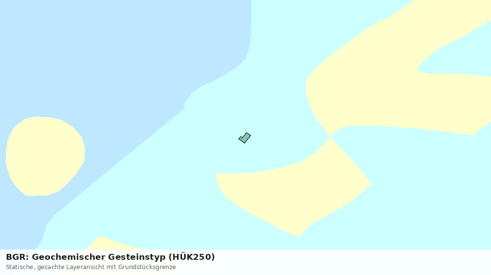 Statische Kartenansicht: BGR: Geochemischer Gesteinstyp (HÜK250)