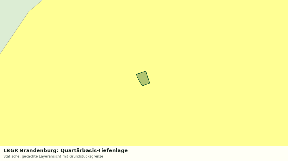 Statische Kartenansicht: LBGR Brandenburg: Quartärbasis-Tiefenlage
