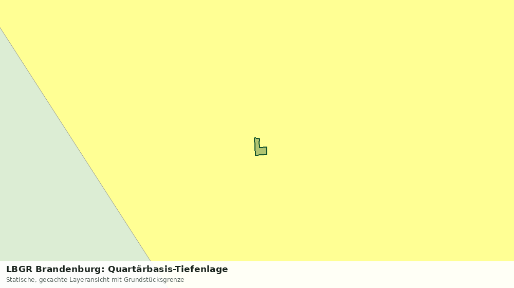 Statische Kartenansicht: LBGR Brandenburg: Quartärbasis-Tiefenlage