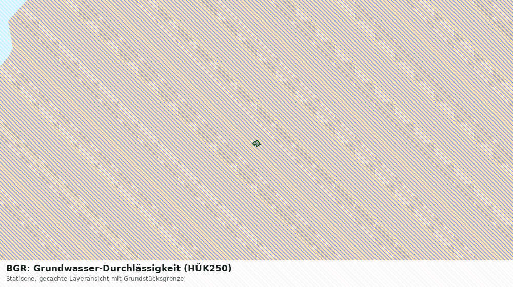 Statische Kartenansicht: BGR: Grundwasser-Durchlässigkeit (HÜK250)