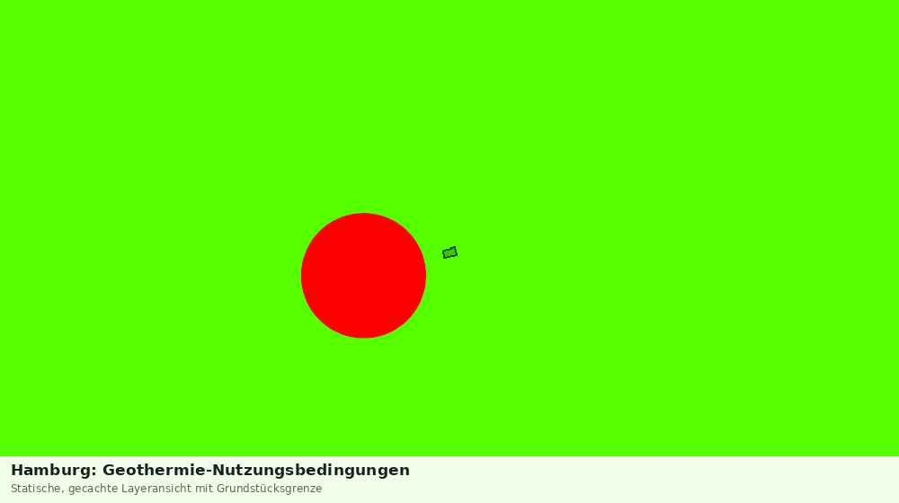 Statische Kartenansicht: Hamburg: Geothermie-Nutzungsbedingungen