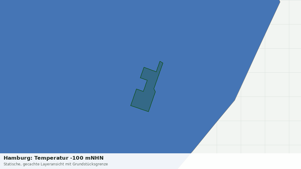 Statische Kartenansicht: Hamburg: Temperatur -100 mNHN