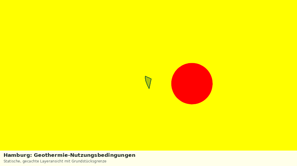 Statische Kartenansicht: Hamburg: Geothermie-Nutzungsbedingungen