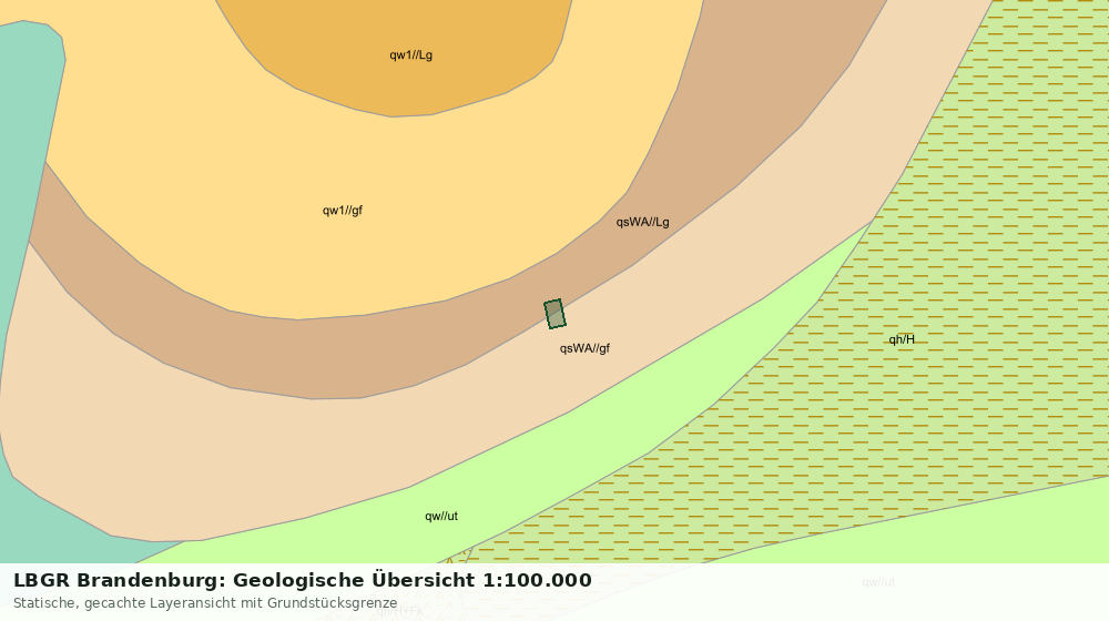 Statische Kartenansicht: LBGR Brandenburg: Geologische Übersicht 1:100.000