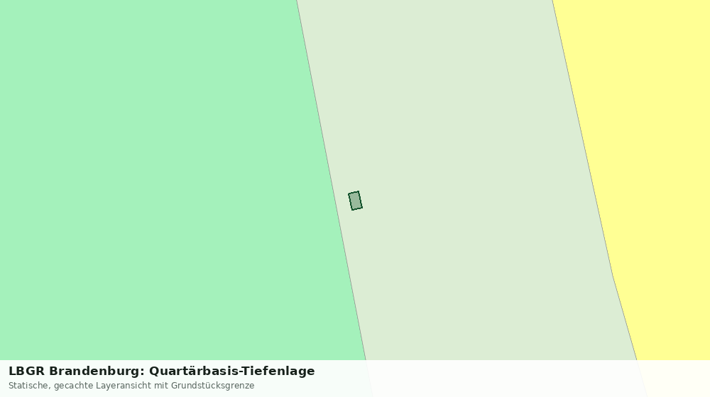 Statische Kartenansicht: LBGR Brandenburg: Quartärbasis-Tiefenlage