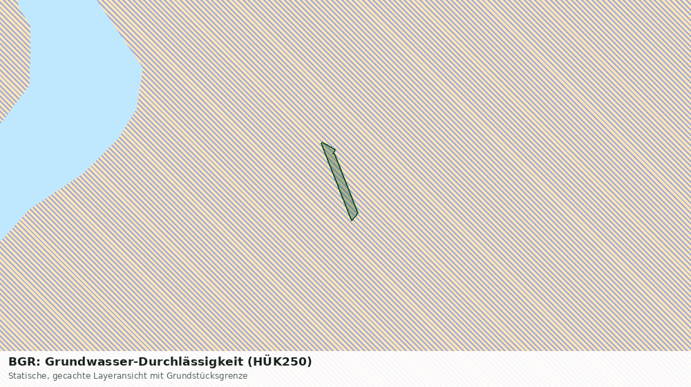 Statische Kartenansicht: BGR: Grundwasser-Durchlässigkeit (HÜK250)