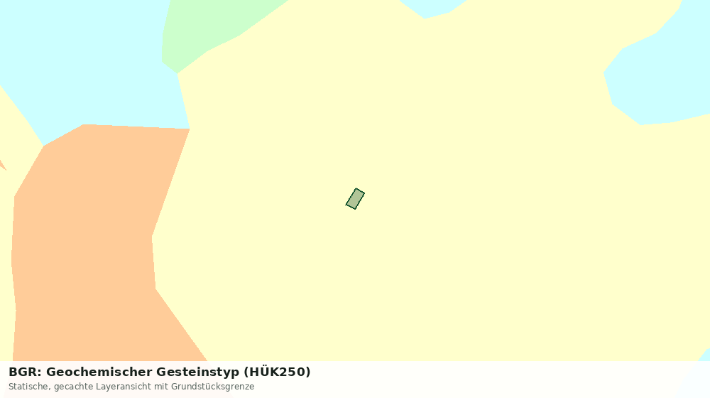 Statische Kartenansicht: BGR: Geochemischer Gesteinstyp (HÜK250)
