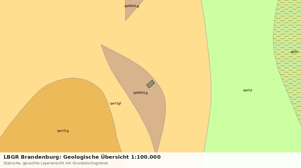Statische Kartenansicht: LBGR Brandenburg: Geologische Übersicht 1:100.000