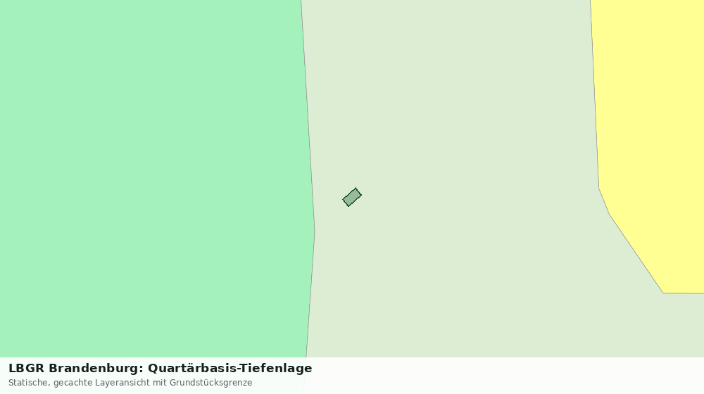 Statische Kartenansicht: LBGR Brandenburg: Quartärbasis-Tiefenlage