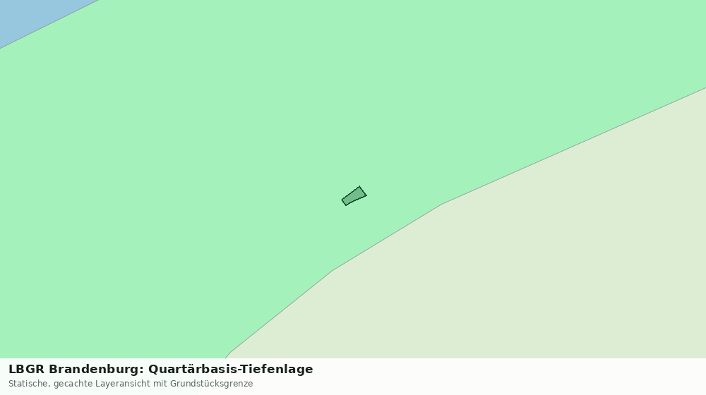 Statische Kartenansicht: LBGR Brandenburg: Quartärbasis-Tiefenlage