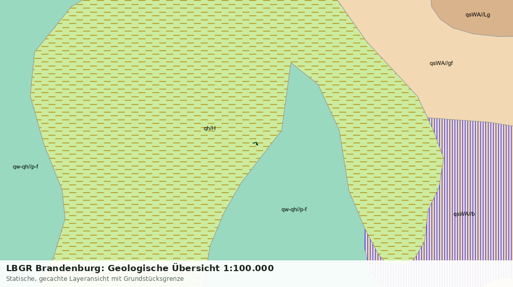 Statische Kartenansicht: LBGR Brandenburg: Geologische Übersicht 1:100.000