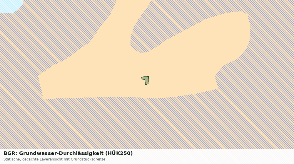 Statische Kartenansicht: BGR: Grundwasser-Durchlässigkeit (HÜK250)