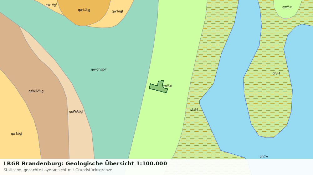 Statische Kartenansicht: LBGR Brandenburg: Geologische Übersicht 1:100.000