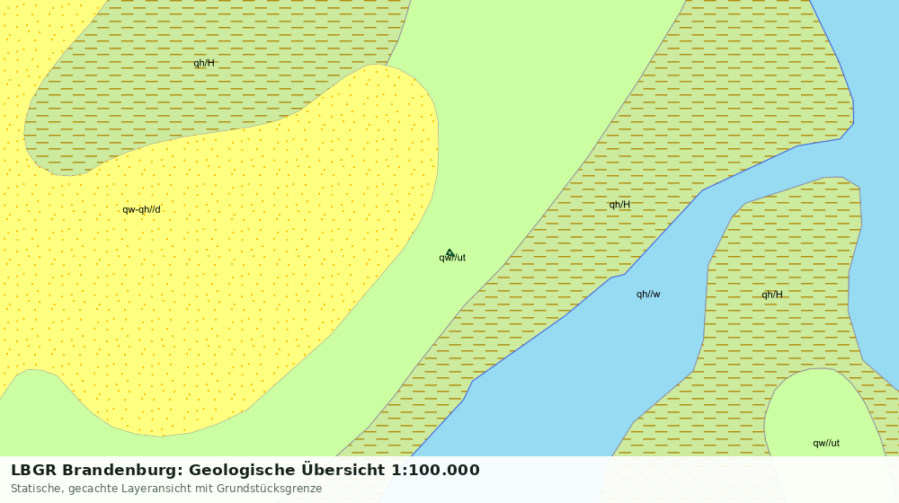 Statische Kartenansicht: LBGR Brandenburg: Geologische Übersicht 1:100.000